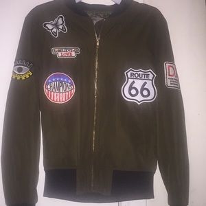 Army Green Bomber Jacket